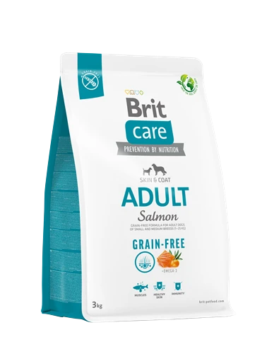 Brit Care Deri Ve Tüy Hassasiyeti Olan, Yetişkin Köpekler İçin, Tahılsız, Somonlu Kuru Mama 3 kg - Resim 3