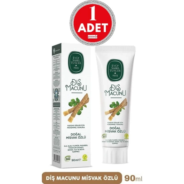 Eyüp Sabri Tuncer Diş Macunu Misvak Özlü 90 ml ürün görseli