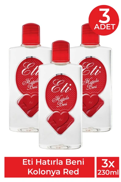 Eti Hatırla Beni Kolonya Red 230 ml 3 Adet ürün görseli 1