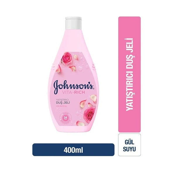 Johnson's Johnson's Vita-Rich Duş Jeli Gül Suyu Özlü 400 ml ürün görseli