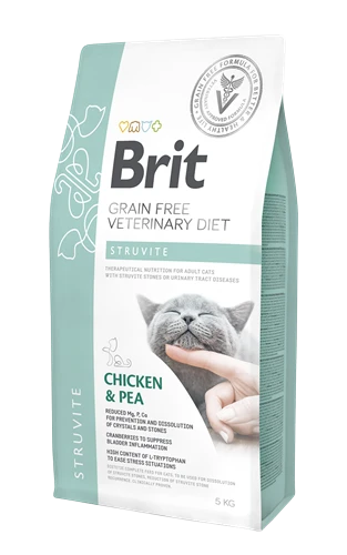 Brit Veterinary Diet Sutrivit Taşları Ve İdrar Yolu Rahasızlıkları Olan Kediler İçin, Tahılsız, Tavuk Etli Ve Bezelyeli Kuru Mama 5 kg - 2