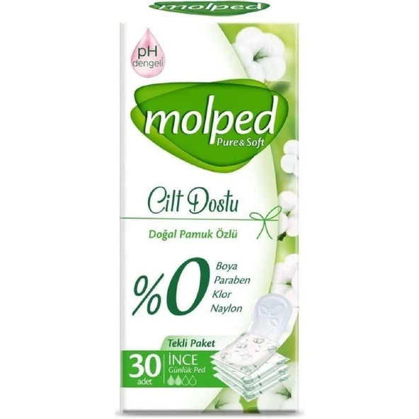 Molped Günlük Ped Pure & Soft 30'Lu ürün görseli