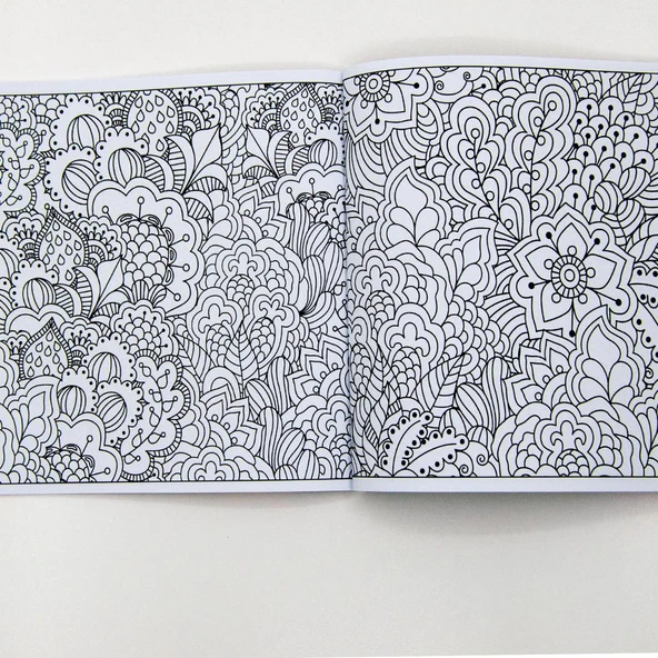 Rahatlatan Çiçekler - Mandala Colouring Relax - Resim 5