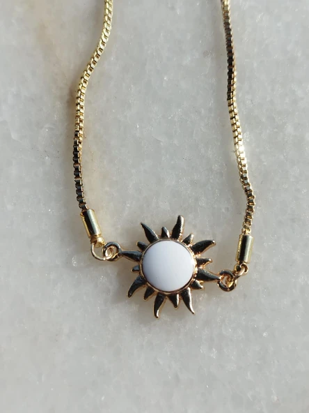 Güneş Tasarımlı Ayarlanabilir Bileklik Şık Hediyelik - 4