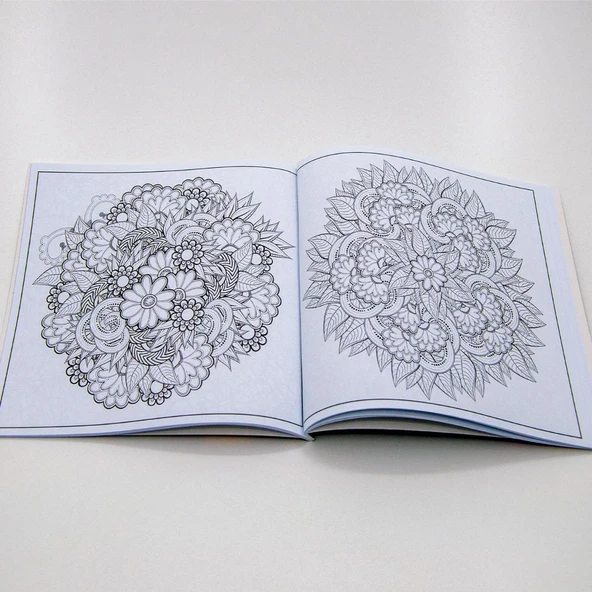 Rahatlatan Çiçekler - Mandala Colouring Relax - Resim 6