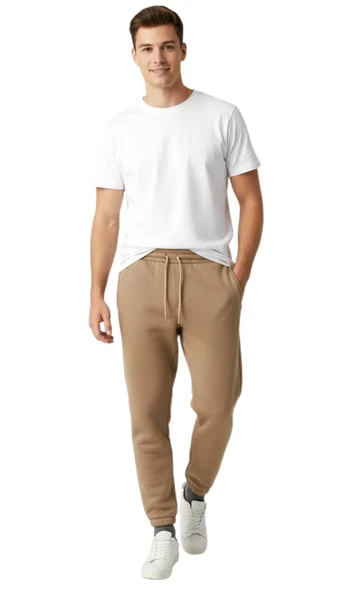 Bej Rengi Bel Paça Lastikli Kadın Erkek Altı BGL-ST04792 - Resim 2