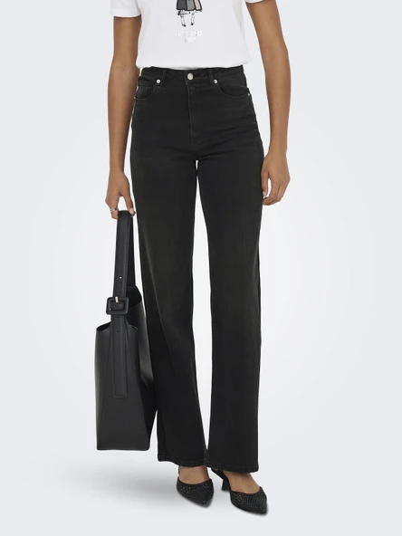 ONLY Bayan Yüksek Bel Geniş Paça Kot Pantolon 15361728 ürün görseli