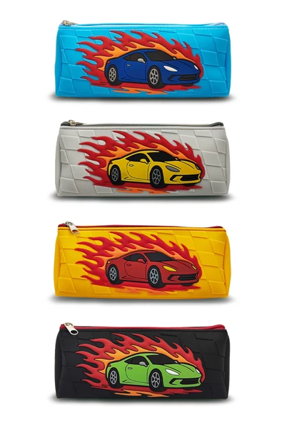 Araba Tasarımlı PVC Kalem Kutusu – Dayanıklı Silikon Yapı, Çocuklar için Şık ve Pratik Saklama Kutusu, Çevre Dostu ve Uzun Ömürlü - Resim 12