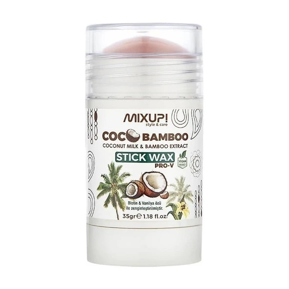 Mıxup Haır Stıck Wax Coco Bamboo Saç Şekillendirici Stik 35GR ürün görseli