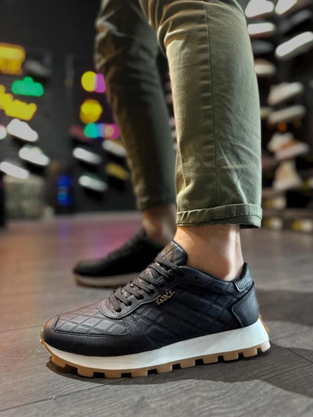 Knack Günlük Ayakkabı 002 Kapitone Siyah - Resim 4