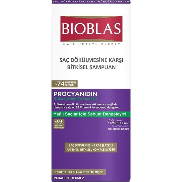 Bioblas Şampuan Yağlı Şaçlar İçin 400 Ml ürün görseli
