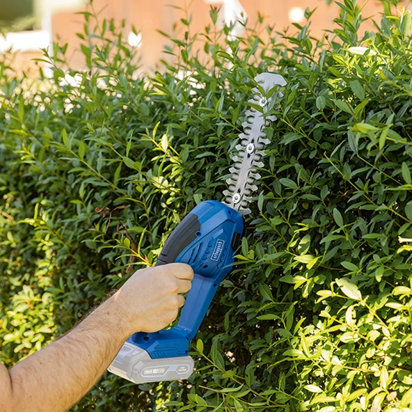 Scheppach C-HTGS200 20V 1x2.0AH Akülü Çim ve Çit Makası - 5912205400 - Resim 5