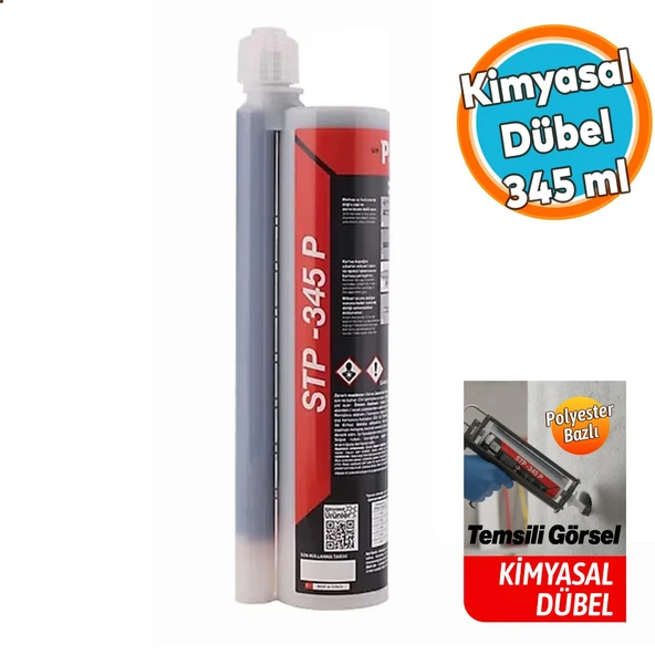 Kimyasal Dübel Polyester Bazlı 345 ml Profesyonel Ankraj Malzemesi Polyester Bazlı Kimyasal Dübel ürün görseli