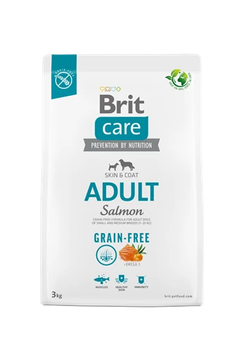 Brit Care Deri Ve Tüy Hassasiyeti Olan, Yetişkin Köpekler İçin, Tahılsız, Somonlu Kuru Mama 3 kg - Resim 4