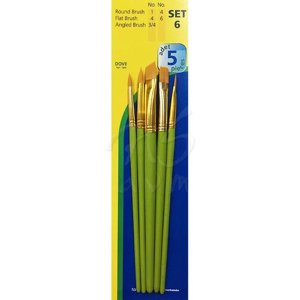 Fanart Academy Dove Seri 500 Fırça Seti No:6 5li ürün görseli