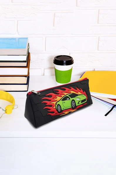 Araba Tasarımlı PVC Kalem Kutusu – Dayanıklı Silikon Yapı, Çocuklar için Şık ve Pratik Saklama Kutusu, Çevre Dostu ve Uzun Ömürlü - Resim 8