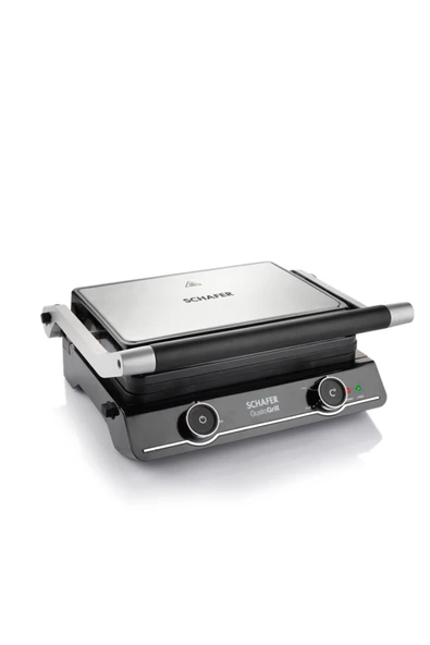 Schafer Gusto Grill 1800 W Izgara ve Tost Makinesi Inox ürün görseli 1