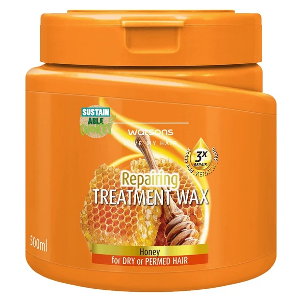 Watsons Saç Maskesi Bal Onarıcı Etkiyle 500 ml Keratin ve Amino Asit İçerir ürün görseli