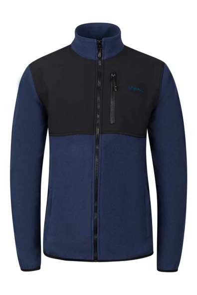 2AS Cliff Erkek Parçalı İnce Polar Sweatshirt Lacivert