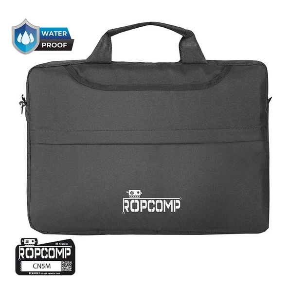 Ropcomp 15.6 Laptop Bilgisayar Çantası Suya Dayanıklı Siyah ürün görseli
