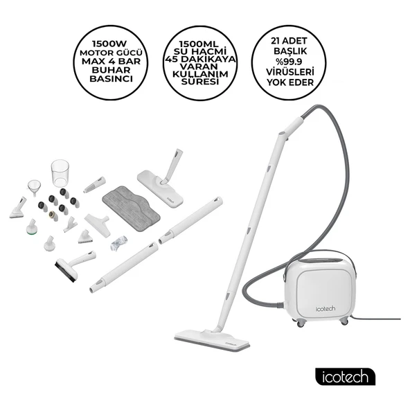 SC90 Pro Multi Fonksiyonel Buharlı Temizlik Makinesi ürün görseli 1
