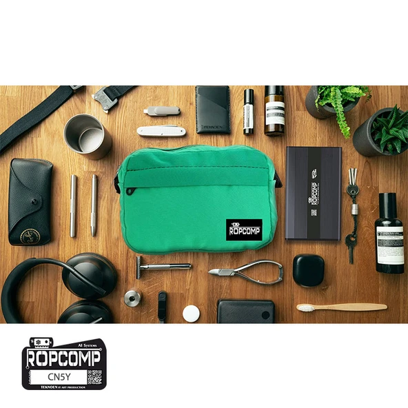 Ropcomp Harici HDD Taşıma Omuz Çantası Eko Geniş Yeşil - 2