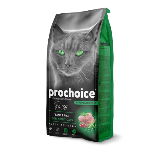 Prochoice Yetişkin Kediler İçin, Hipoalerjenik, Kuzu Etli Ve Pirinçli Kuru Mama 15 kg - Resim 2