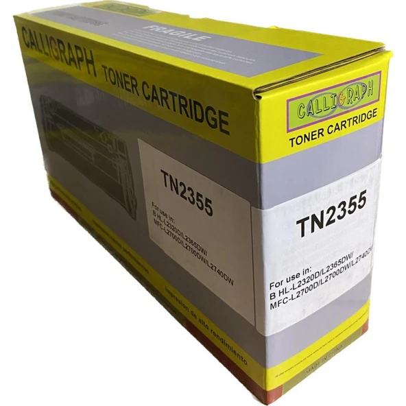 Calligraph Brother TN-2355 Muadil Lazer Toner