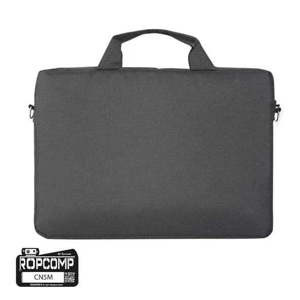 Ropcomp 15.6 Laptop Bilgisayar Çantası Suya Dayanıklı Siyah - Resim 2