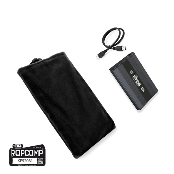 Ropcomp Taşıma Kılıfı Kadife Kumaş 21x14 cm (7'' Tablet, 3.5" HDD & 2.5" Harici HDD Uyumlu) - 5