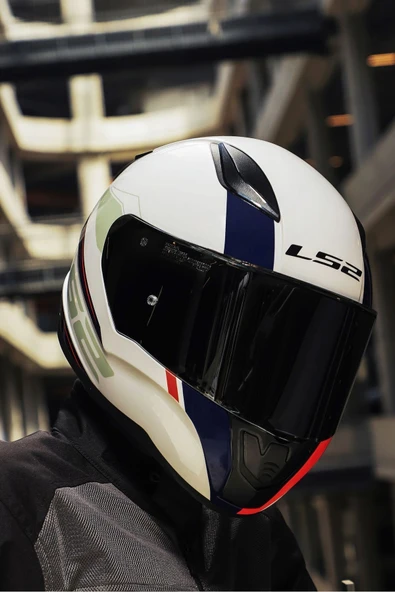 LS2 RAPID 2 DRIVEWAY BEYAZ-MAVI KASK - 3