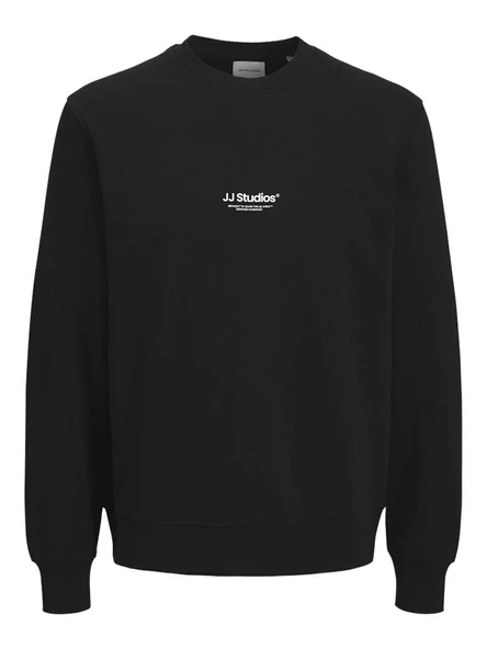 Jack Jones Soho Bisiklet Yaka Büyük Beden Erkek Sweat 12284682 - Resim 5