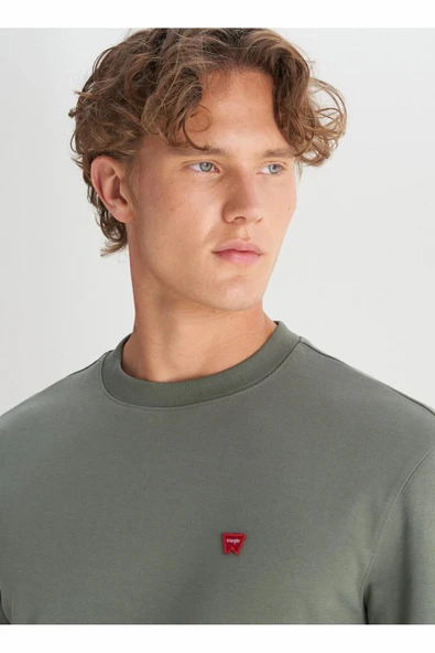 Wrangler Erkek Patch Logo Sweatshirt W2520255801 - Resim 4