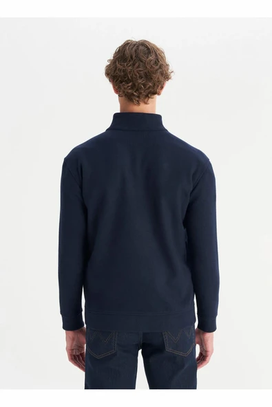 Wrangler Erkek Selanik Full Zip Sweatshirt W2520533410 - Resim 5