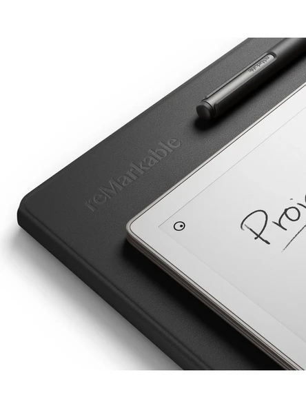 reMarkable Paper Pro  | Marker Plus | Premium Siyah Deri Kılıf - 3