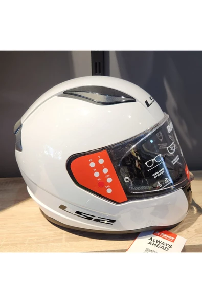 LS2 RAPID 2 SOLID BEYAZ KAPALI KASK - 2