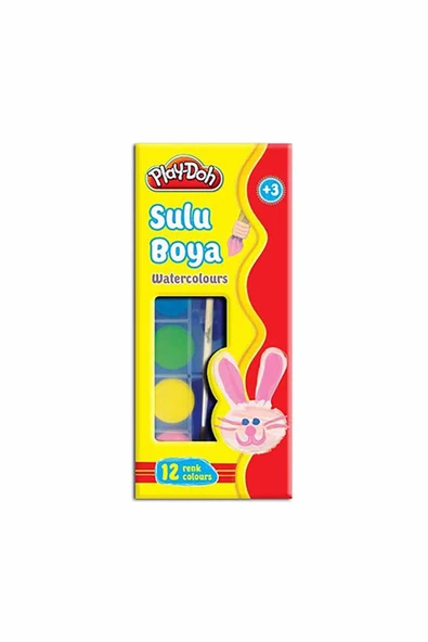 Play-Doh Büyük Boy Sulu Boya 12 Renk ürün görseli