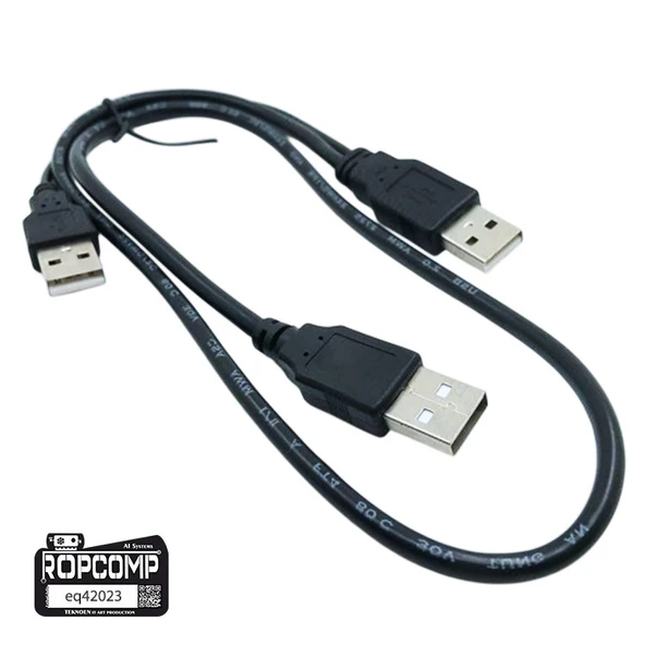 Ropcomp Harici HDD Power Data Kablosu USB Y - Resim 3