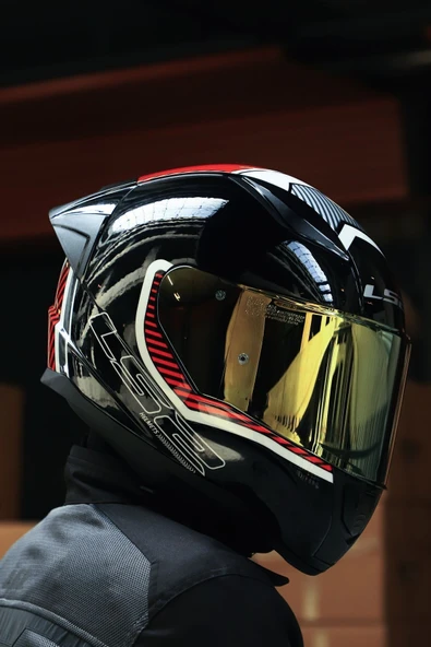 LS2 RAPID 2 RACE EXTRA BEYAZ-KIRMIZI KASK - 3