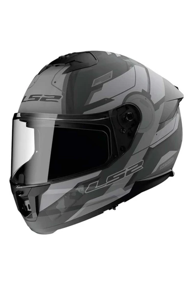 LS2 STREAM 2 SHADOW KAPALI KASK MAT TITANIUM-GRI