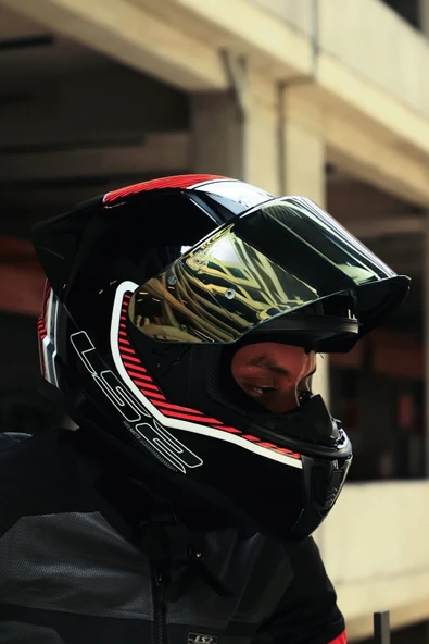 LS2 RAPID 2 RACE EXTRA BEYAZ-KIRMIZI KASK - 5