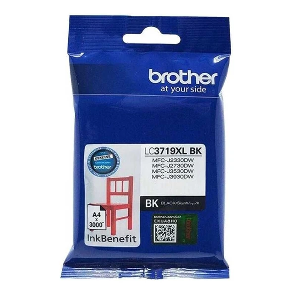 Brother LC3719XL Bk Siyah Orjinal Kartuş - MFC-J3930DW