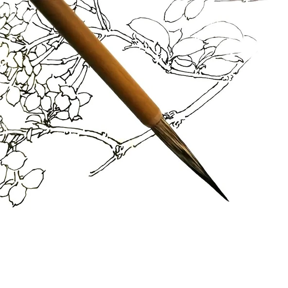 Tahrir Fırçası Kurt Kılı No:1-çini, seramik, tezhip, minyatür, brush, ekstra ince-1 Adet - Resim 3