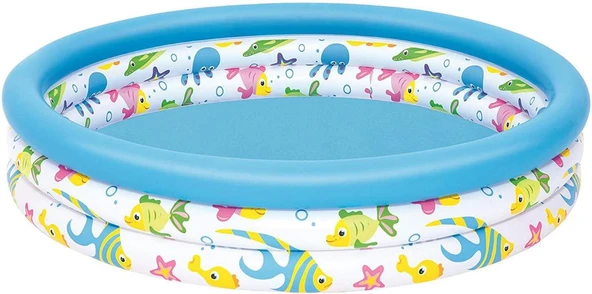 Bestway 3 Bölmeli Desenli Havuz 122x25 cm - Resim 4