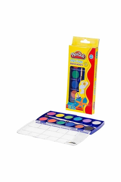 Play-Doh Büyük Boy Sulu Boya 12 Renk - Resim 2