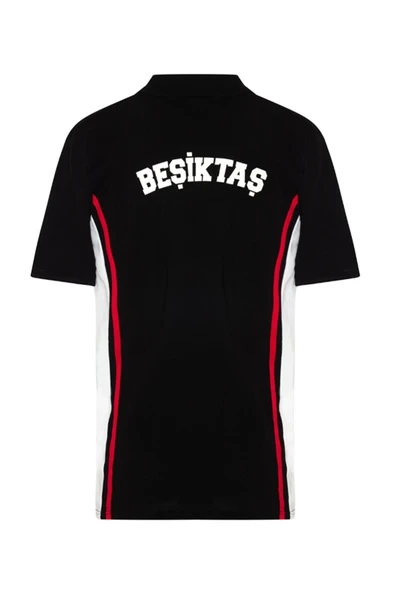 Beşiktaş Orijinal Lisanslı Siyah Polo Yaka T-Shirt - Resim 3