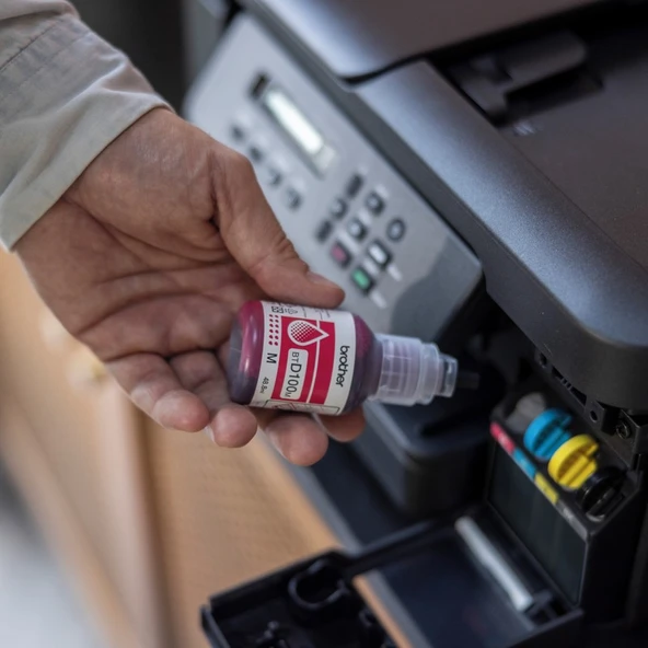 Brother BTD100M Magenta Orijinal Brother Mürekkep Şişesi - 5