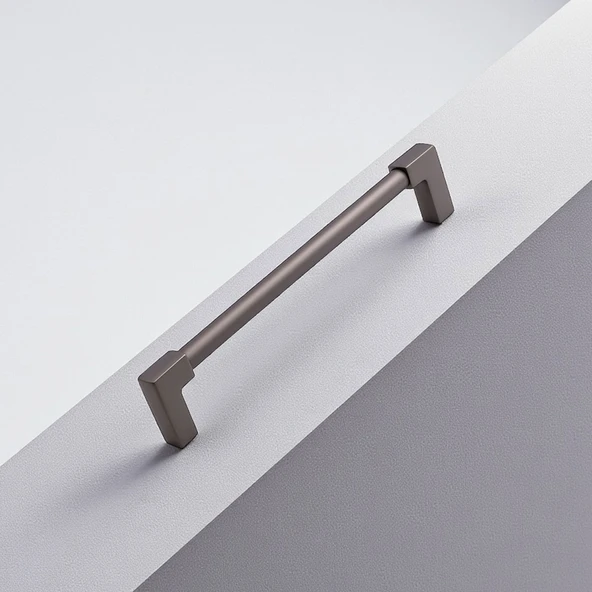 Nova Metal Füme 160 mm Mobilya Kulp Çekmece Dolap Kapak Kolu Kulpu Kulpları Dayanıklı Tasarım Kulbu - Resim 5