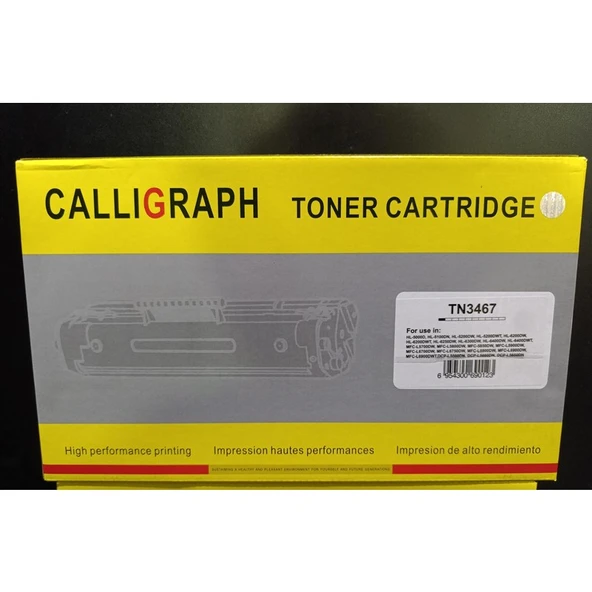 Calligraph Brother TN-3467 Muadil Lazer Toner
