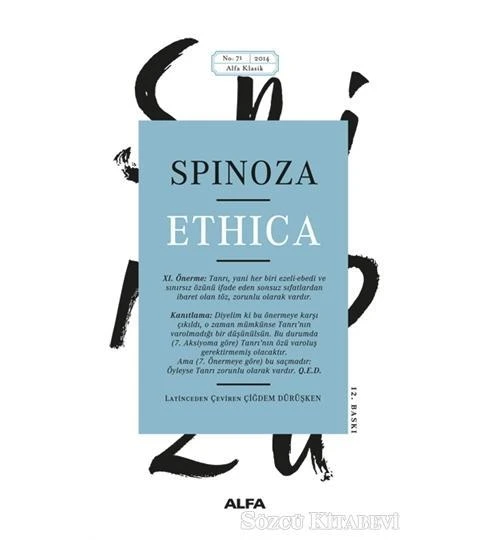 Ethica - Benedictus de Spinoza - Alfa Yayınları ürün görseli